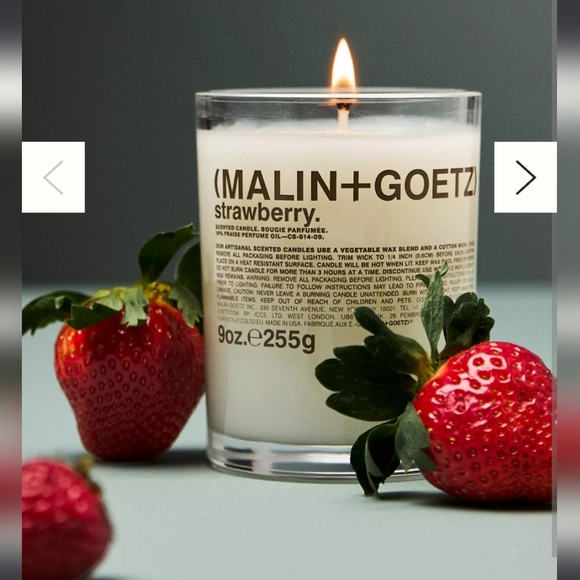 ❤️BUY 2 GET 1 FREE  MALIN+GOETZ Strawberry Boxed Candle,9oz.Retail Price $66.00 - Picture 6 of 13